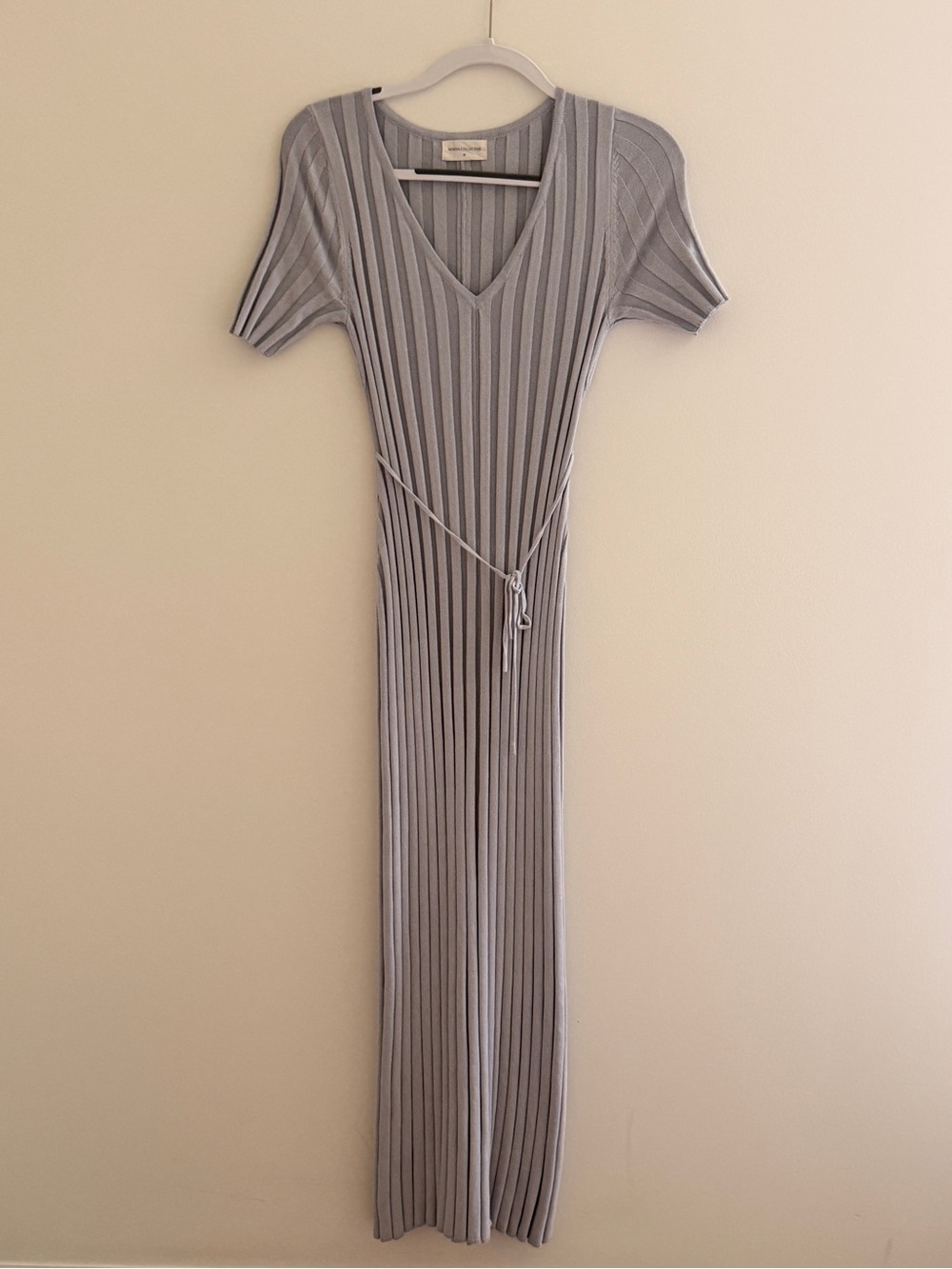 Worth Collective | Oakley Ribbed Maxi Dress in Blue | Bump Friendly | Size M - Picture 2 of 5